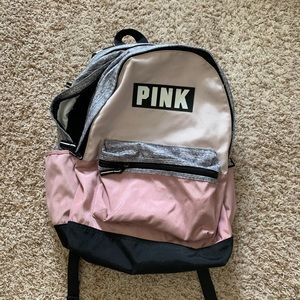 Pink backpack